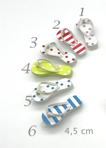 Hunde Haarspange mit Applikation 4,5 cm - Flip-Flop